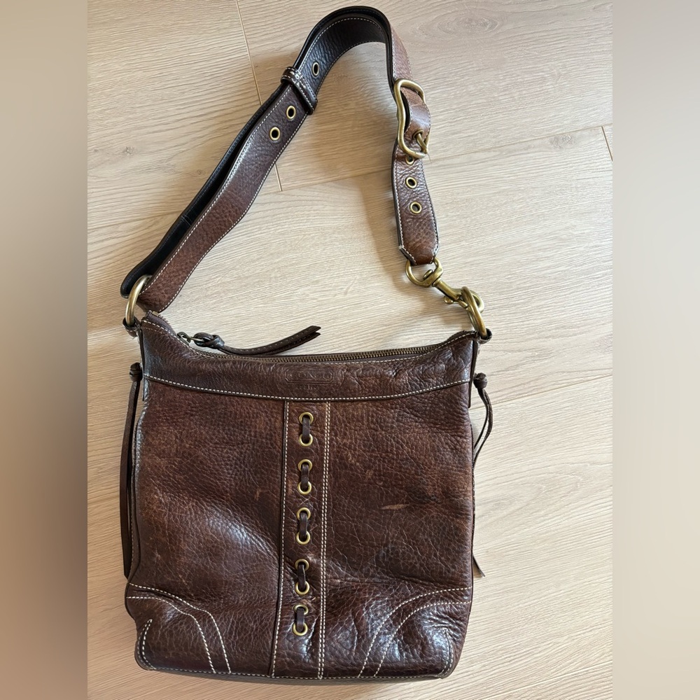 Vintage Y2K Coach 10399 Chelsea Brown Leather Handbag